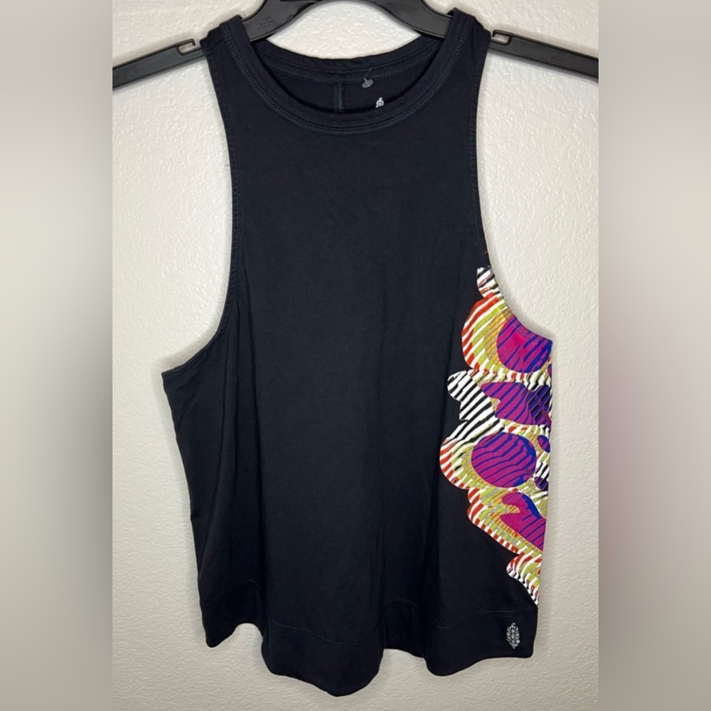 NWOT Inhale Tank in Black Combo Free People Movement - Picture 3 of 8